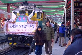 S. Korea reopens part of inter-Korean rail link
